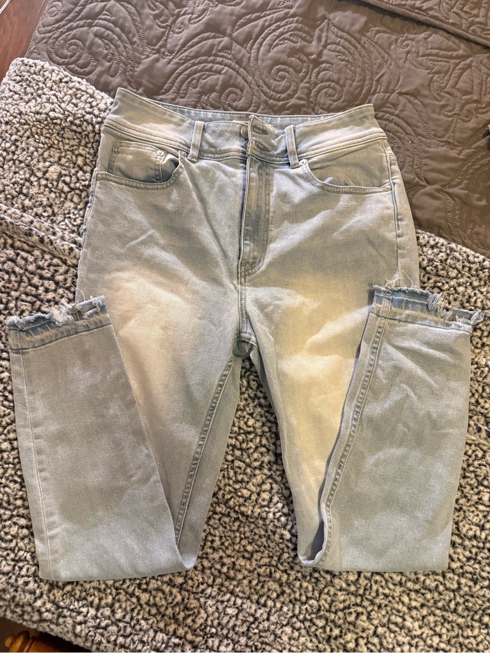 We The Free Women's High-Rise Frayed Hem Skinny Jeans Size 30